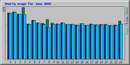 Hourly usage for June 2026